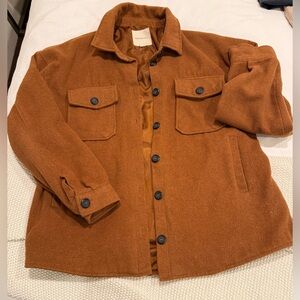 Women's soft Brown Jacket/flannel
